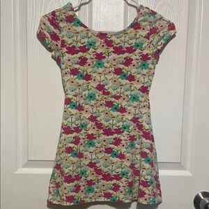 Basic Editions Floral Kids Dress - Pink and Green size girl 7/8
